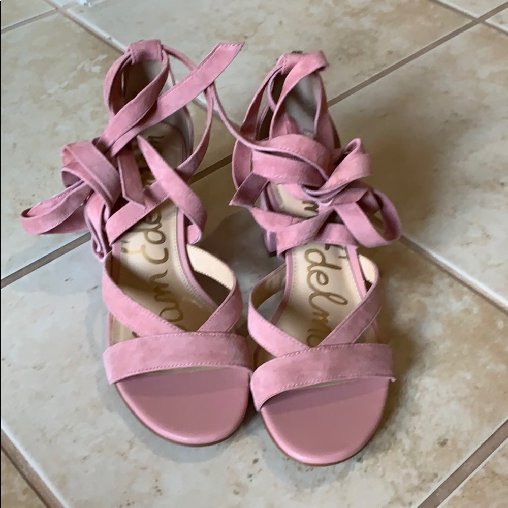 Sam Eldeman Lace Up Low Heels - image 3